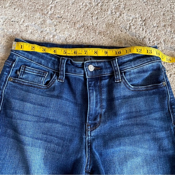 Judy Blue Slim Fit Dark Wash Tapered Leg Jeans JB82428DK: 28/7 - Picture 7 of 10